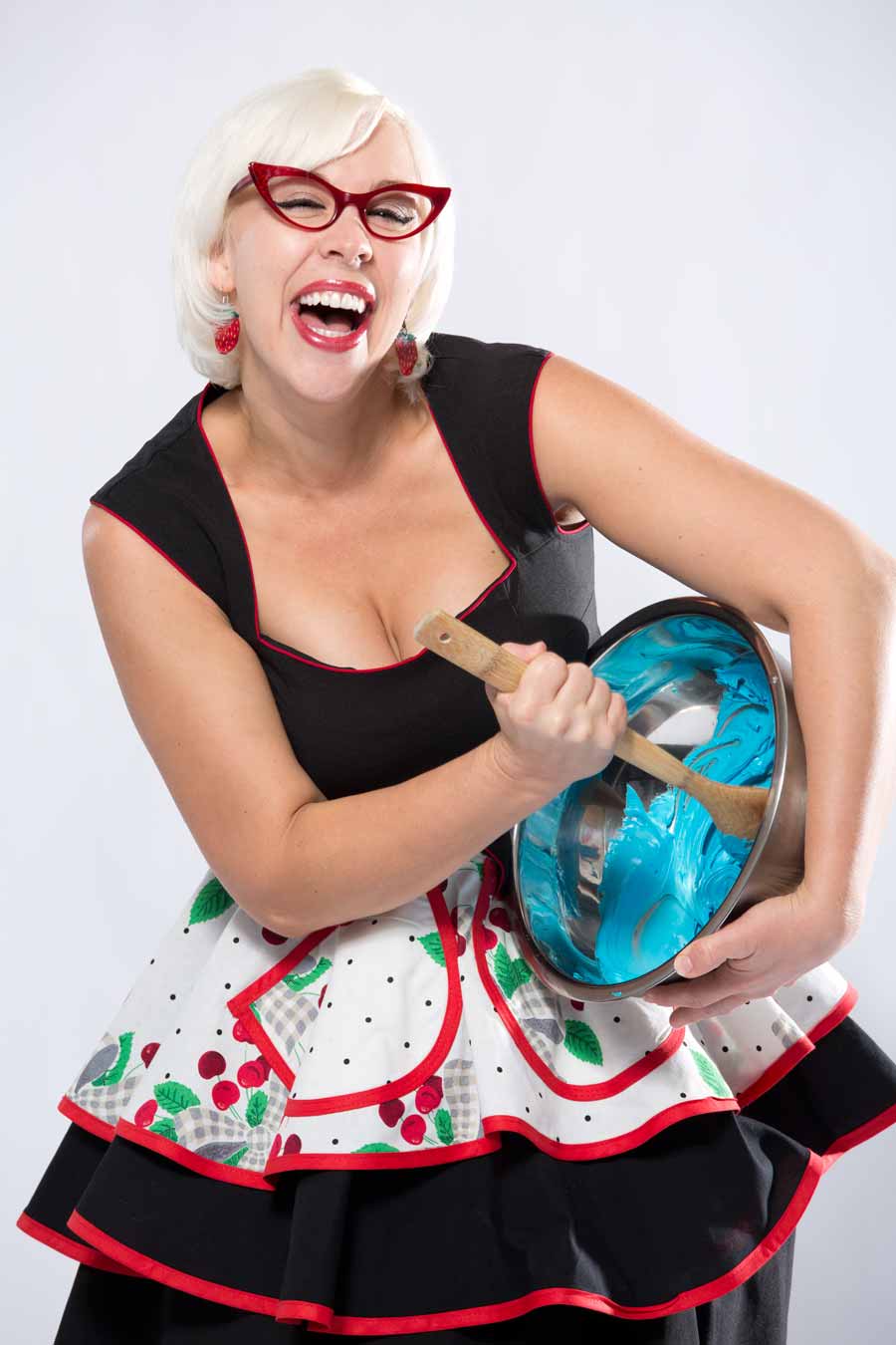 January 2014: Retro rad chef Emily Ellyn whipped it, whipped it good during one of our funnest cover shoots ever.