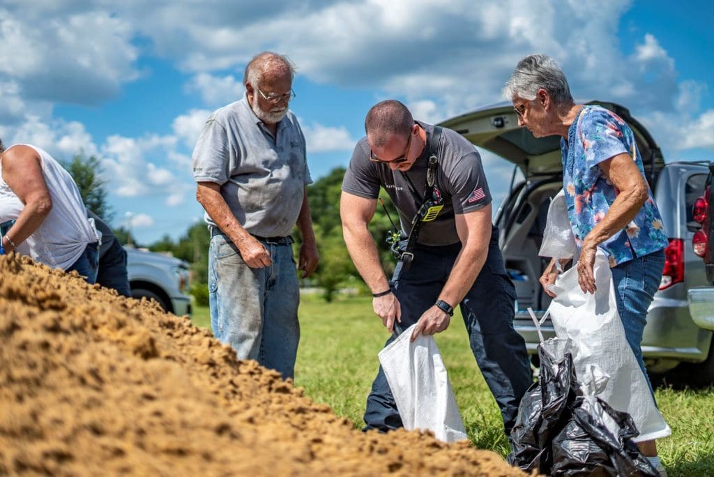 lake-county-sandbags-hurricane-dorian